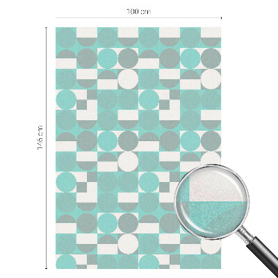 Vinilo para cristales efecto vitral formas geométricas