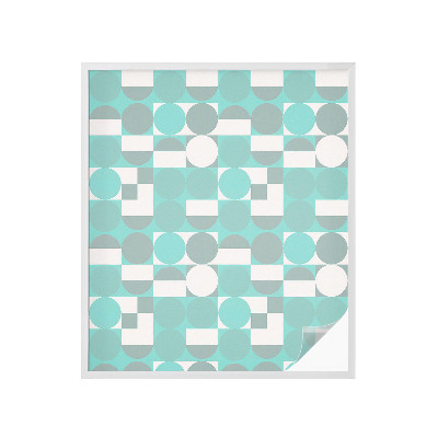 Vinilo para cristales efecto vitral formas geométricas