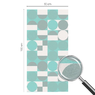 Vinilo para cristales efecto vitral formas geométricas