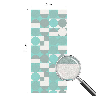 Vinilo para cristales efecto vitral formas geométricas