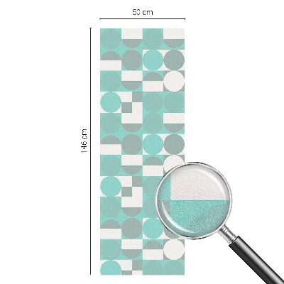 Vinilo para cristales efecto vitral formas geométricas