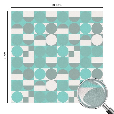 Vinilo para cristales efecto vitral formas geométricas