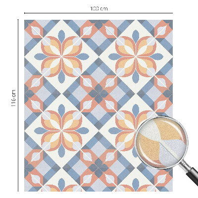 Vinilo para cristales opaco decorativo Simetría colorida