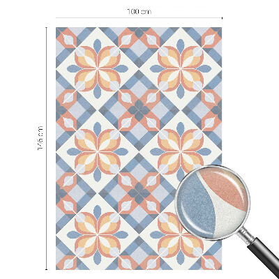 Vinilo para cristales opaco decorativo Simetría colorida