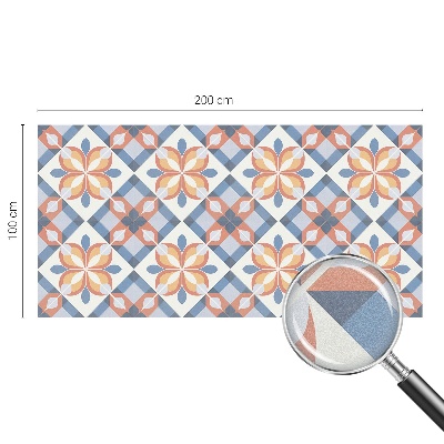 Vinilo para cristales opaco decorativo Simetría colorida