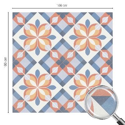 Vinilo para cristales opaco decorativo Simetría colorida