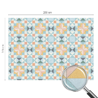 Vinilo ventana privacidad Geometría colorida