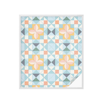 Vinilo ventana privacidad Geometría colorida