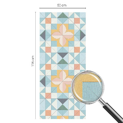 Vinilo ventana privacidad Geometría colorida