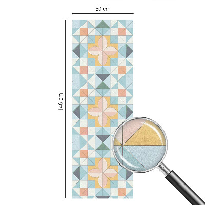 Vinilo ventana privacidad Geometría colorida