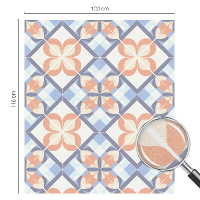 Vinilo para ventanas motivo vitral Patrón floral