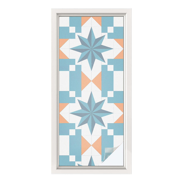 Vinilo para cristales opaco decorativo Estrellas azules