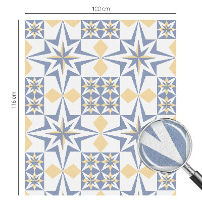 Vinilo para cristales efecto vitral Patrón de estrella