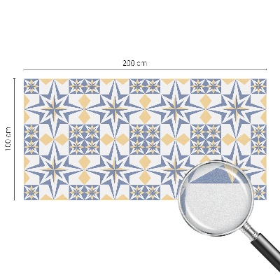 Vinilo para cristales efecto vitral Patrón de estrella