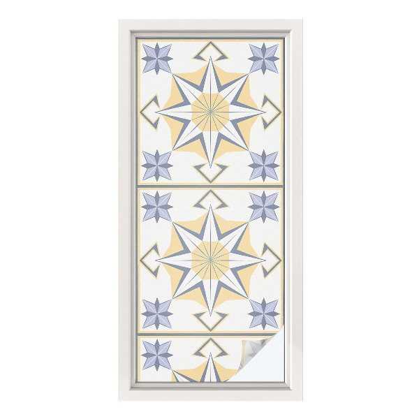 Vinilo para cristales opaco decorativo Estrellas geométricas