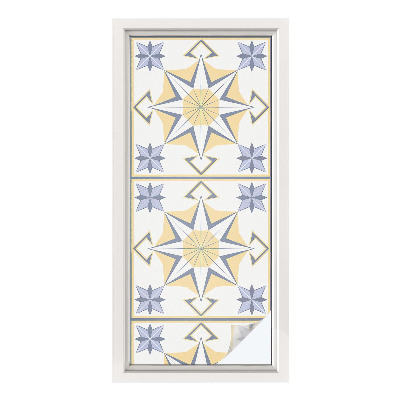 Vinilo para cristales opaco decorativo Estrellas geométricas