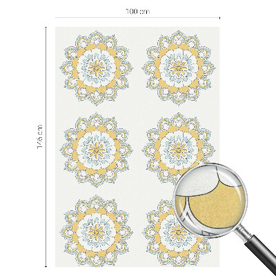 Vinilo decorativo adhesivo para cristales Mandalas coloridos