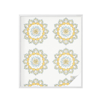 Vinilo decorativo adhesivo para cristales Mandalas coloridos