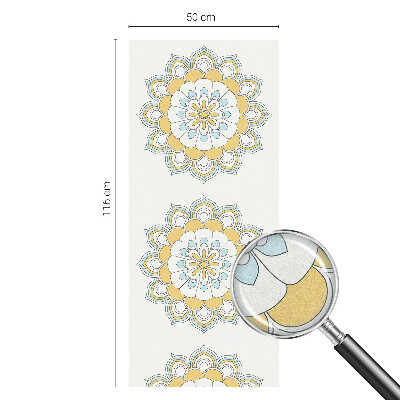 Vinilo decorativo adhesivo para cristales Mandalas coloridos