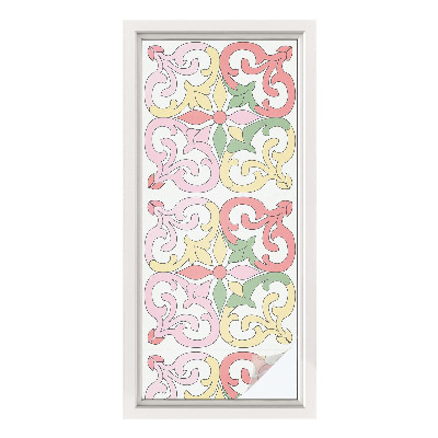 Vinilo ventana privacidad Adornos florales