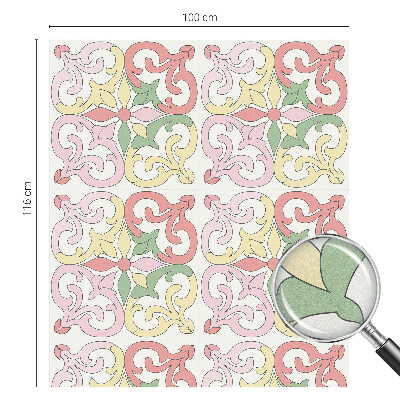 Vinilo ventana privacidad Adornos florales