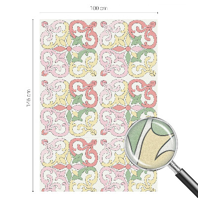 Vinilo ventana privacidad Adornos florales