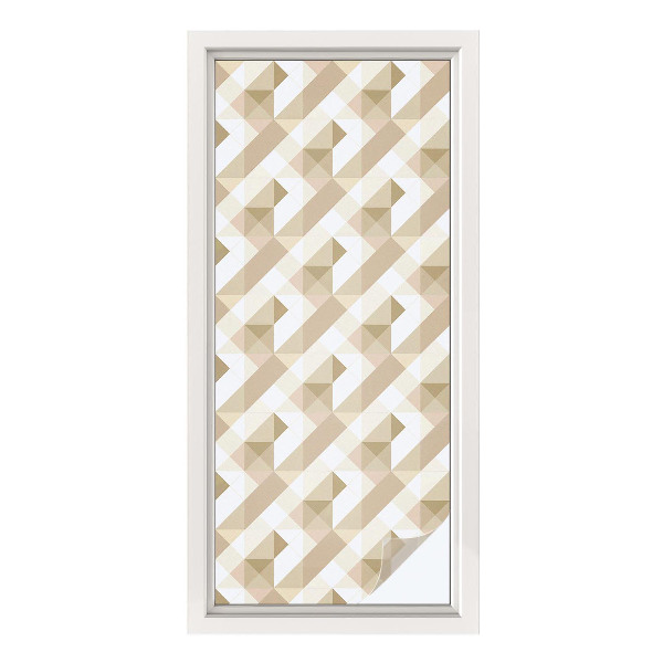 Vinilo para ventanas motivo vitral Patrones triangulares