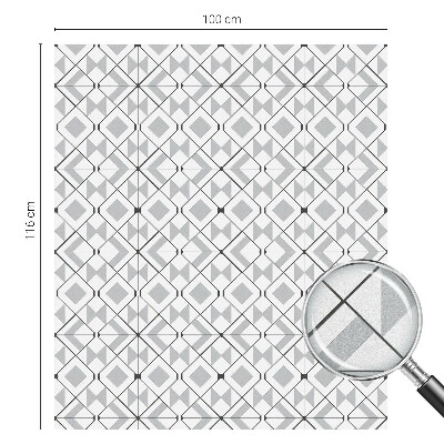 Vinilo ventana privacidad Patrones geométricos