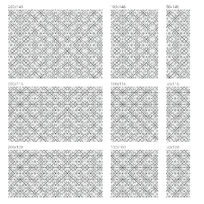 Vinilo ventana privacidad Patrones geométricos