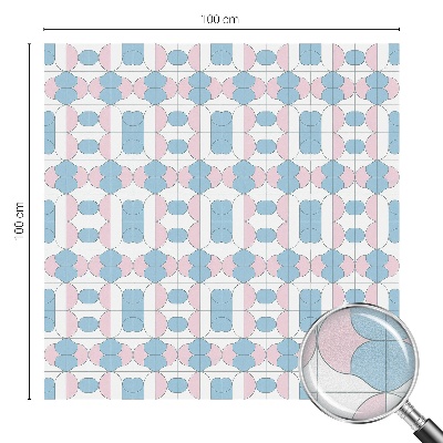 Vinilo para ventanas motivo vitral Patrones pastel