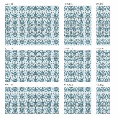 Vinilo para cristales efecto vitral Patrón floral