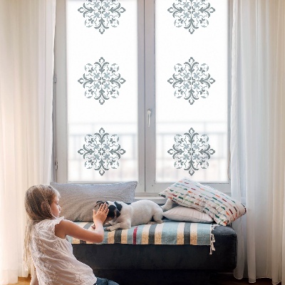 Vinilo para ventanas motivo vitral Adorno clásico