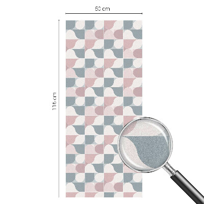 Vinilo ventana privacidad Patrones pastel