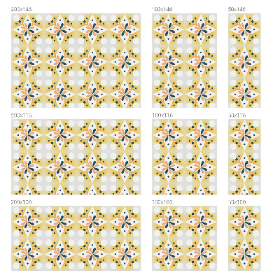 Vinilo para cristales efecto vitral Simetría floral