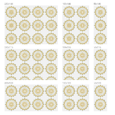 Vinilo para ventanas motivo vitral Mandala floral