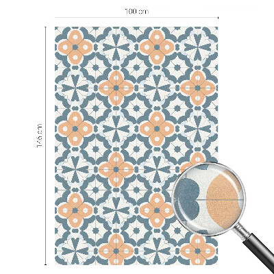 Vinilo para cristales opaco decorativo Flores de mosaico