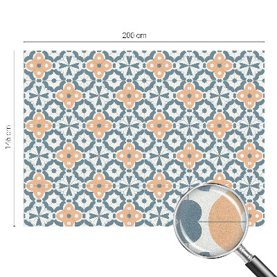 Vinilo para cristales opaco decorativo Flores de mosaico