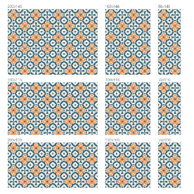 Vinilo para cristales opaco decorativo Flores de mosaico