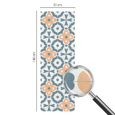 Vinilo para cristales opaco decorativo Flores de mosaico