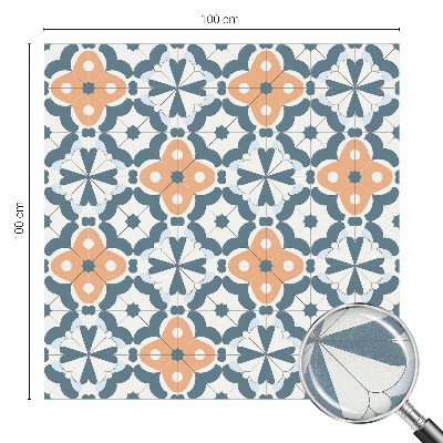Vinilo para cristales opaco decorativo Flores de mosaico