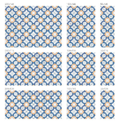 Vinilo decorativo adhesivo para cristales Patrones simétricos