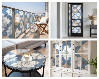 Vinilo decorativo adhesivo para cristales Patrones simétricos