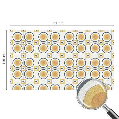 Vinilo ventana privacidad Círculos retro