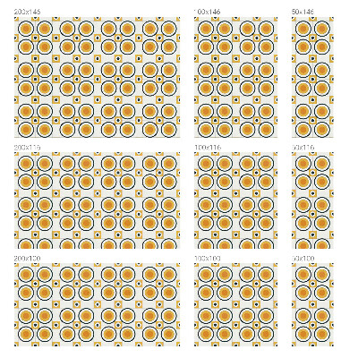 Vinilo ventana privacidad Círculos retro