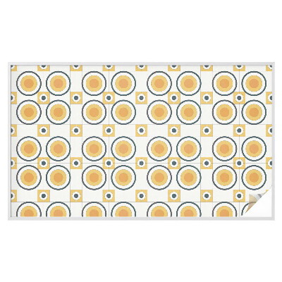 Vinilo ventana privacidad Círculos retro