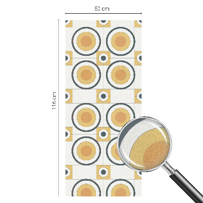 Vinilo ventana privacidad Círculos retro