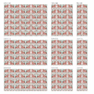 Vinilo ventana privacidad Caballos coloridos