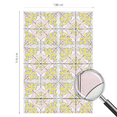 Vinilo para cristales efecto vitral flores abstractas