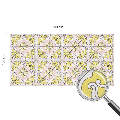 Vinilo para cristales efecto vitral flores abstractas