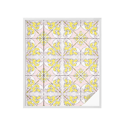 Vinilo para cristales efecto vitral flores abstractas